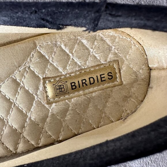 Birdies The Blackbird Loafers Womens 10 Black Calf Hair Flats Slip On Comfort - Picture 5 of 14